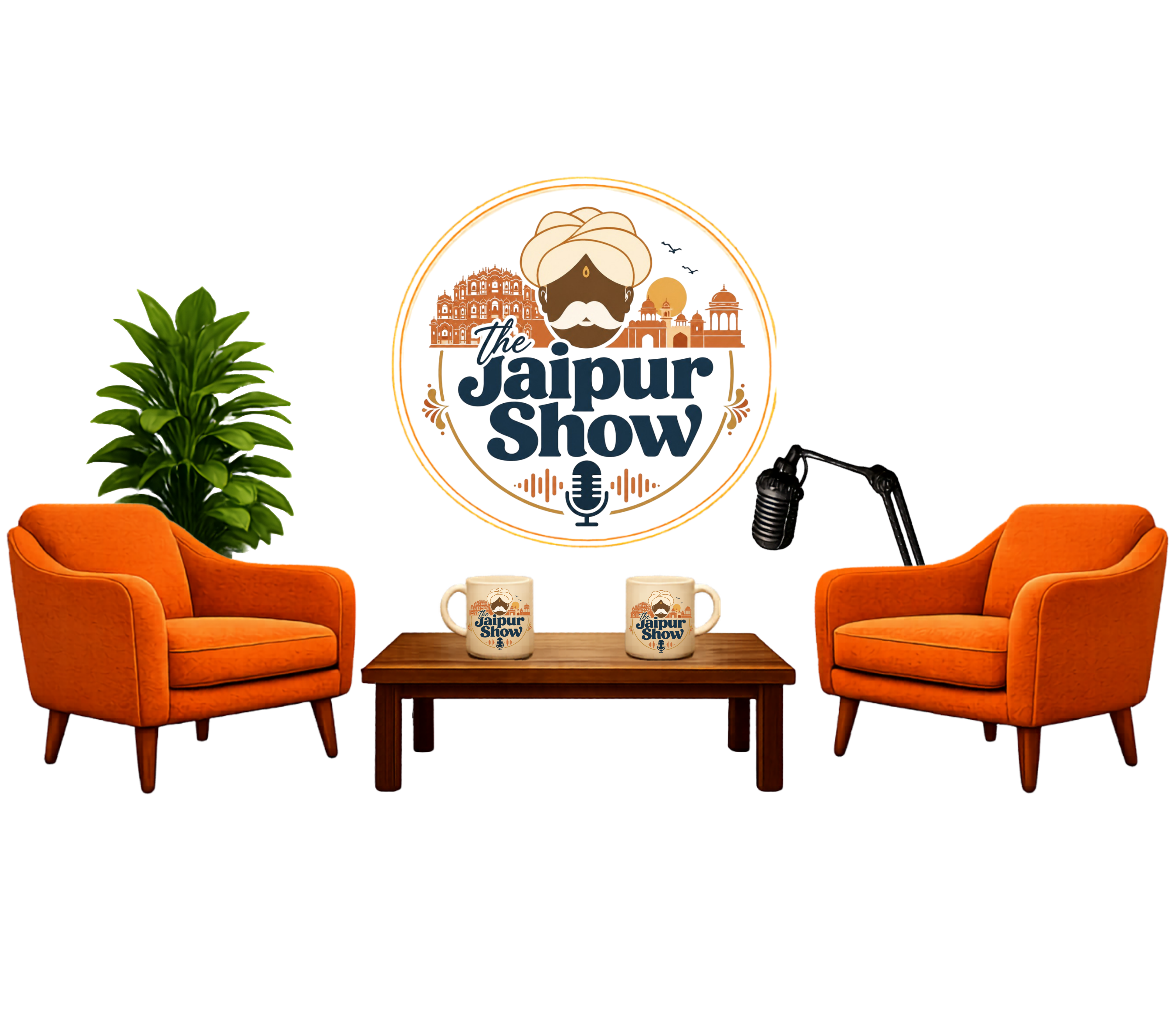The Jaipur Show podcast studio setup